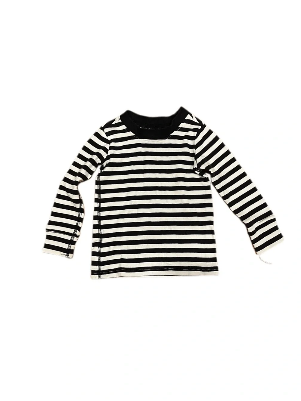 Tea Collection 6-12m Baby Dark Navy & White Striped Long-Sleeve Kids Top